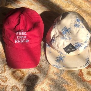 Maroon I FEEL LIKE PABLO Hat AND Electric 5 Panel